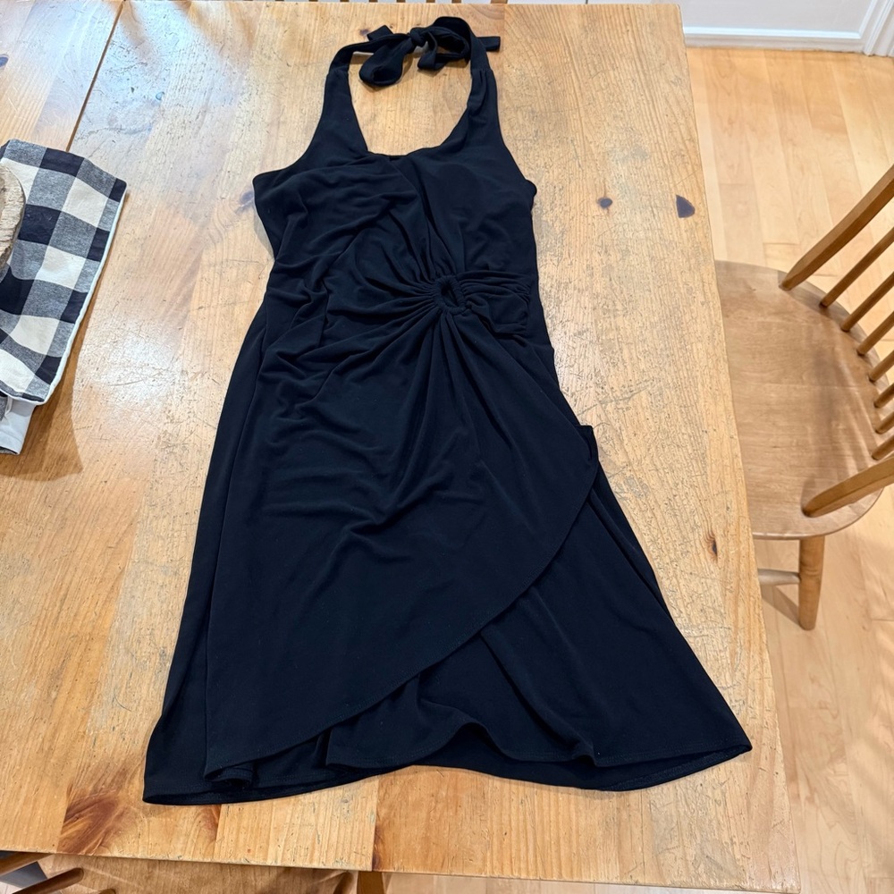 Tommy Bahama Black Clara Halter Dress